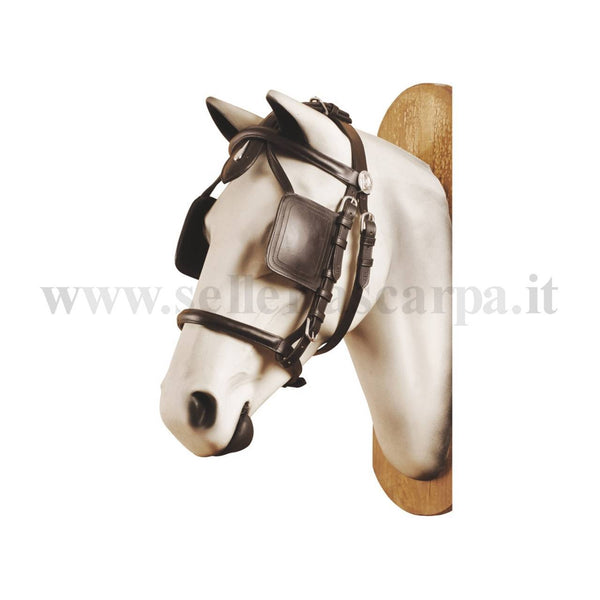 TESTIERA CARROZZA IN CUOIO SUPERIORE UMBRIA EQUITAZIONE SE00583B