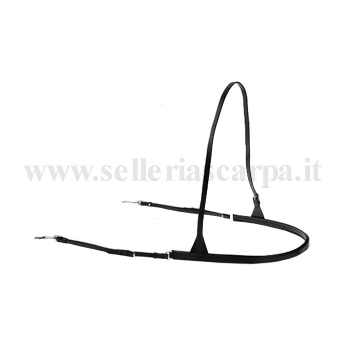 PETTORALE CUOIO CON MOSCHETTONI FT