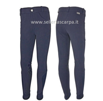 PANTALONI JUNIOR IN COTONE ELASTICIZZATO EQUESTRO AB00511