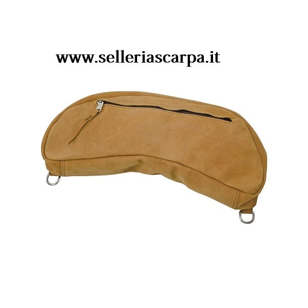 BISACCIA POSTERIORE CUOIO GRASSO E ZIP LEATHER BANANA LAKOTA