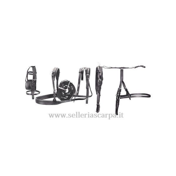 FINIMENTO CALESSE COMPLETO IN CUOIO SHETTY