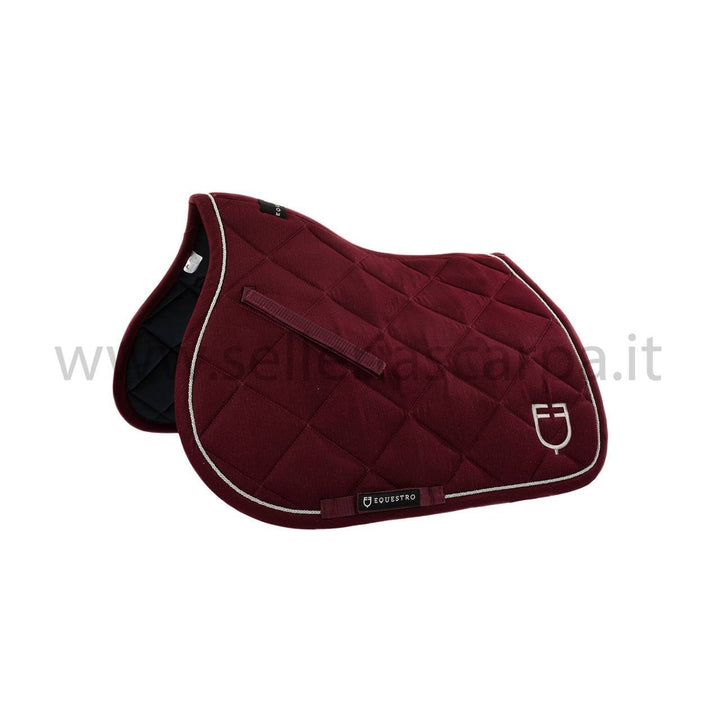 SOTTOSELLA EQUESTRO IN COTONE SAGOMATO CON LOGO SS00535L