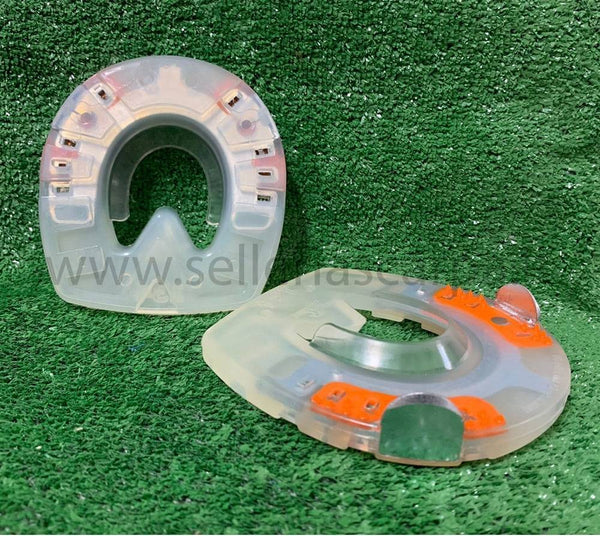 FERRO DUPLO ANTERIORE inserto verde PROFILATO A 2 BARBETTE DUPLOROUND