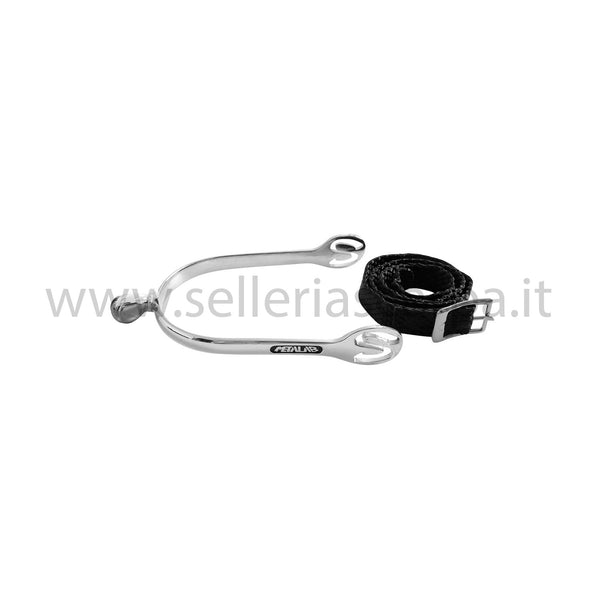 SPERONI CROMATI METALAB A GOCCIA CON LACCIOLINI NYLON SR00044A