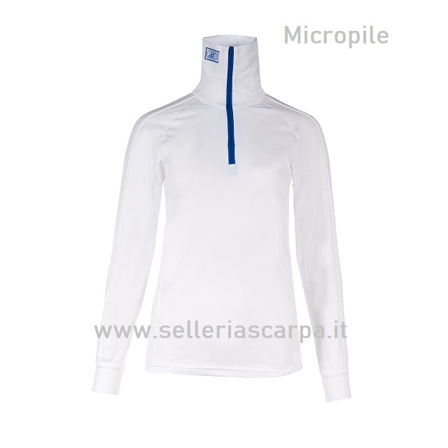 MAGLIA SOTTOGIUBBA COLLO LUNGO IN PILE CON ZIP COLORATA 015W TKO