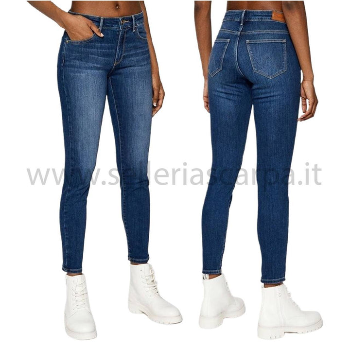 JEANS WRANGLER DONNA SKINNY AUTHENTIC BLUE ELASTICIZZATO WR00047