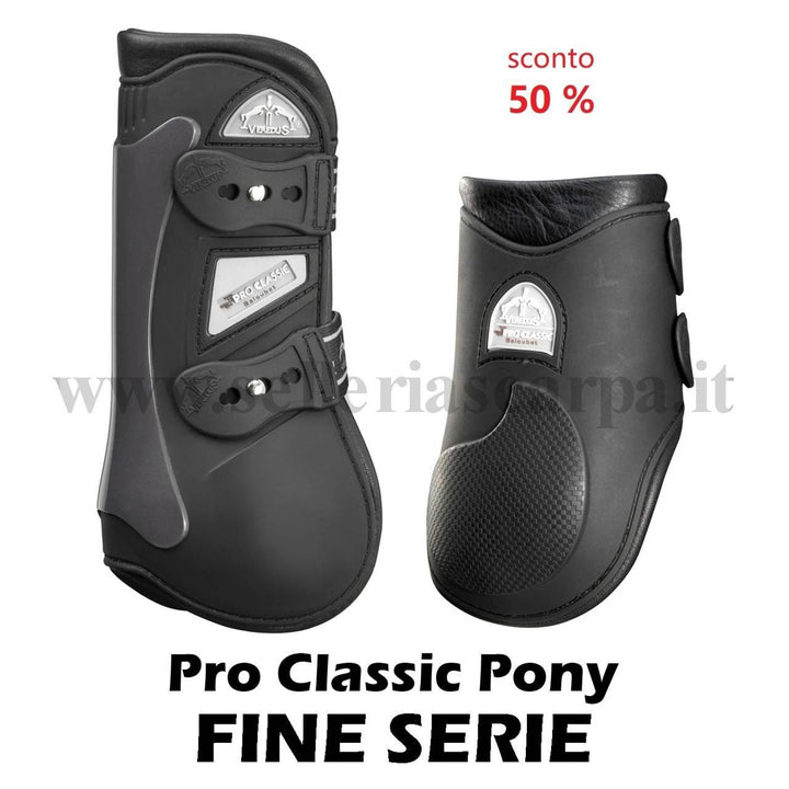 SET PARANOCCA E PARATENDINE PRO CLASSIC PONY NERO/NERO VEREDUS FINE SERIE