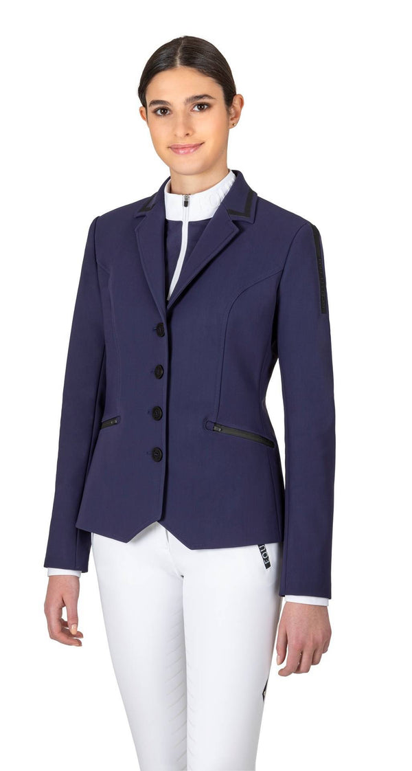 GIACCA COMPETIZIONE DONNA CELC BLU EQUILINE M08721 [EQWINTER2022]