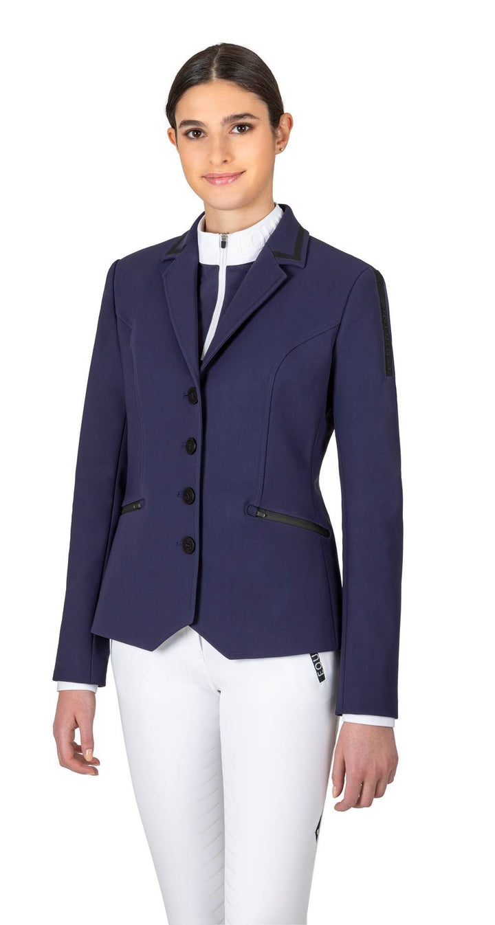 GIACCA COMPETIZIONE DONNA CELC BLU EQUILINE M08721 [EQWINTER2022]