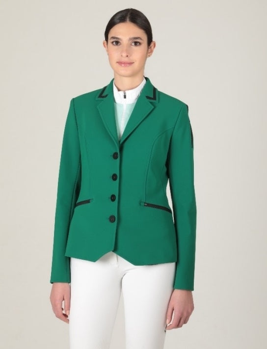 GIACCA COMPETIZIONE DONNA CELC VERDE EQUILINE M08721 [EQWINTER2022]