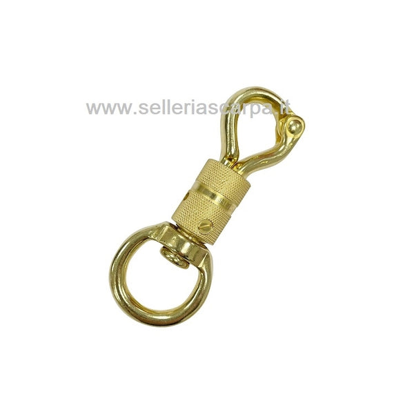 MOSCHETTONE ANTIPANICO GHIERA GIREVOLE OTTONE UMBRIA EQUITAZIONE VA00324