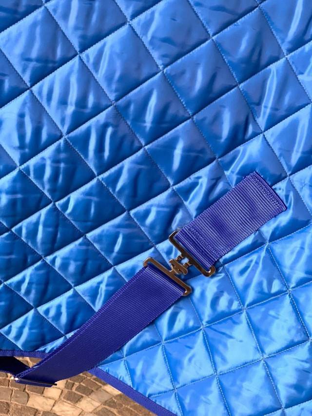 Coperta Box  blu royal