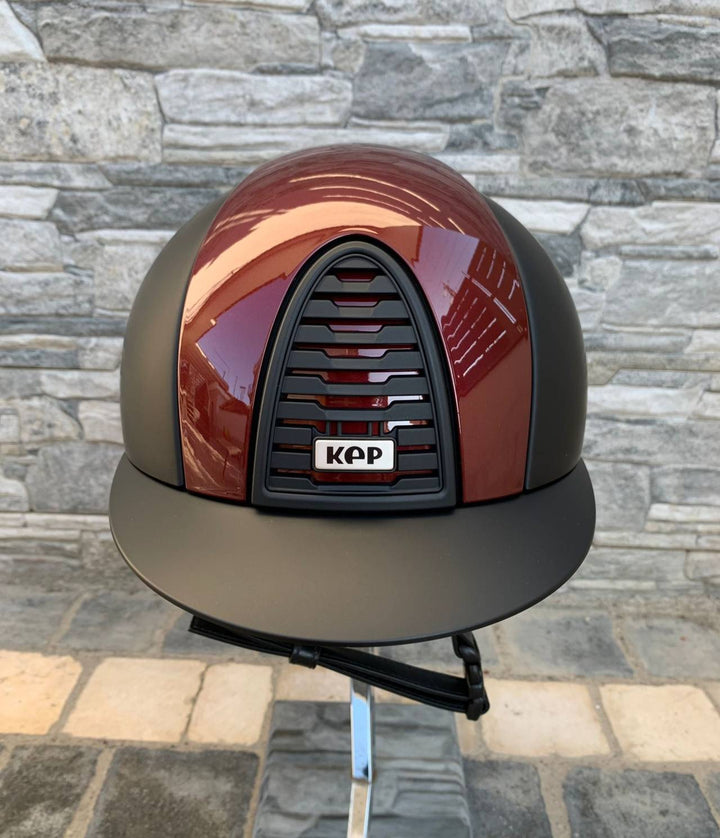 KEP ITALIA CROMO 2.0 TEXTILE NERO FRONTE METAL BORDEAUX