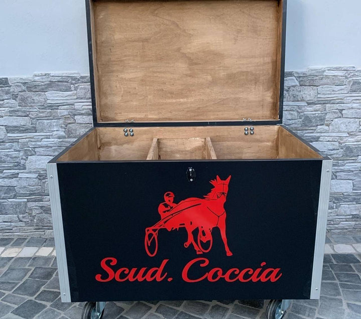 BAULE GRANDE TROTTO IN LEGNO FREE HORSE