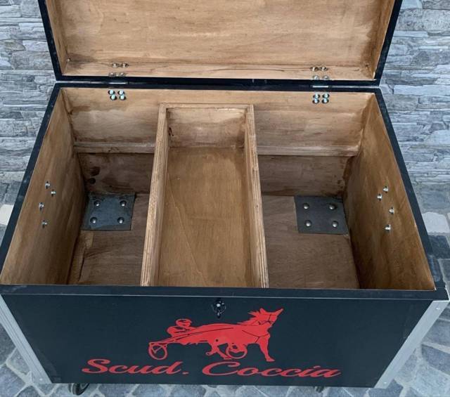 BAULE GRANDE TROTTO IN LEGNO FREE HORSE