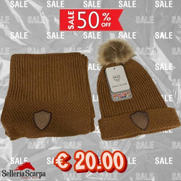 CAPPELLO E SCIARPA LANA DONNA MOENA