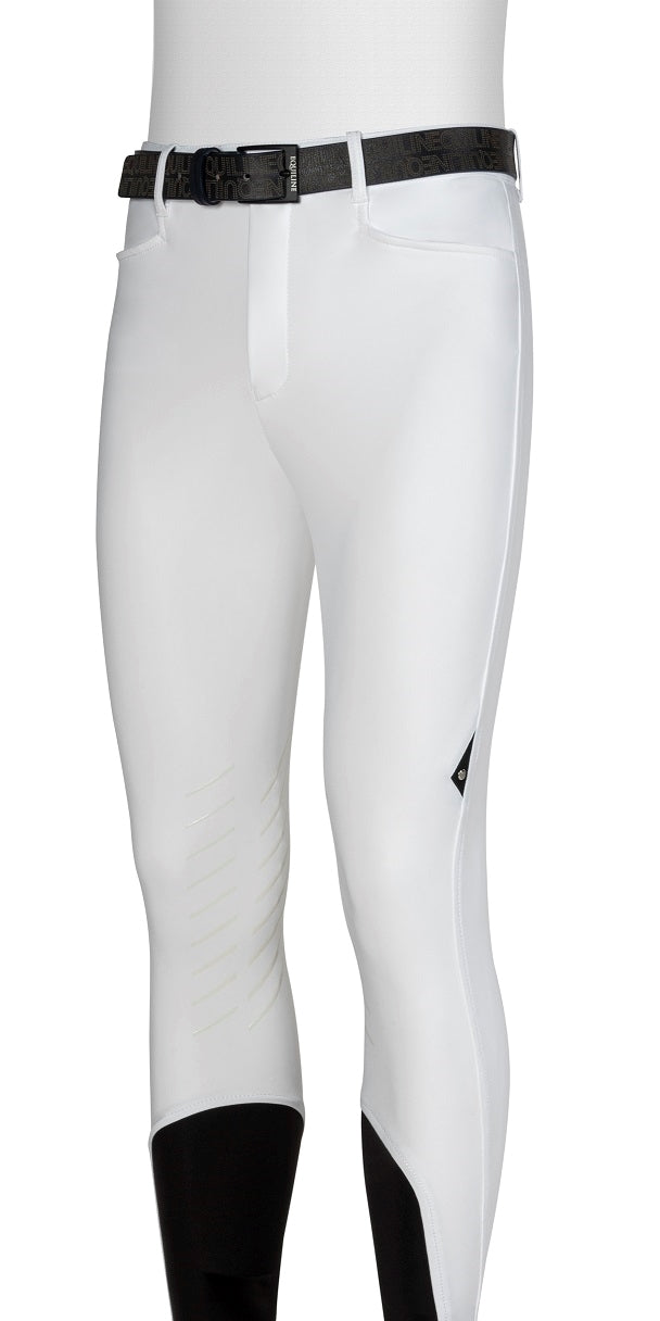 PANTALONE UOMO CRENTK EQUILINE N08304 tg 48/bianco