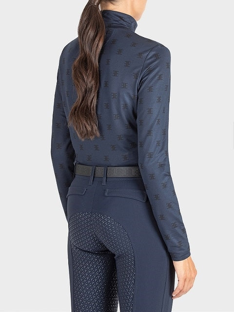 MAGLIA SECOND SKIN DONNA STAMPATA EBRANDEP EQUILINE [WINTER23]