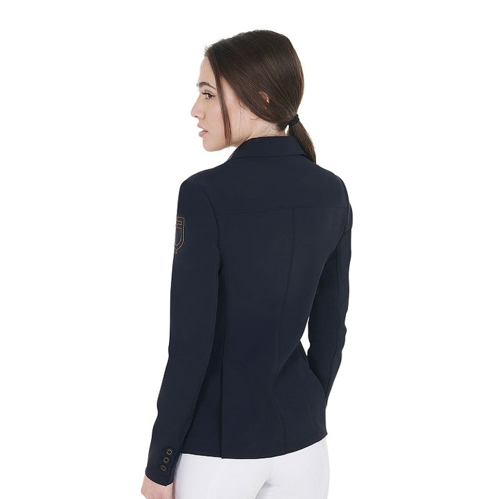 GIACCA DONNA DA CONCORSO CON LOGO RICAMATO A CONTRASTO