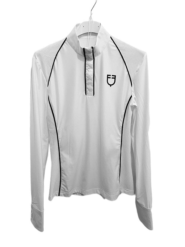 POLO DONNA SLIM FIT DA CONCORSO CON INSERTI IN MESH