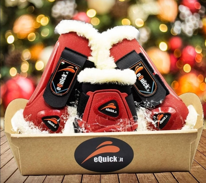 SET NATALE PARATENDINI E PARANOCCHE LIGHT CHRISTMAS FLUFFY