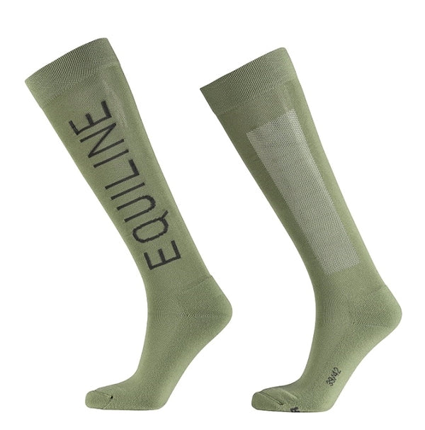 CALZINI UNISEX ELVIE EQUILINE T11417 GREEN MILIEU