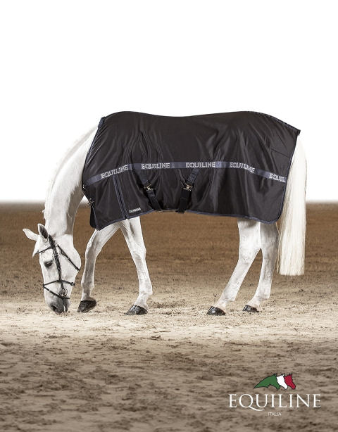 COPERTE DA BOX IN COTONE C/CINGHIE REYNOSA EQUILINE (ES124)