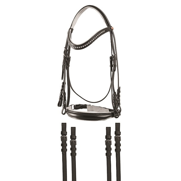 BRIGLIA DRESSAGE CON BRILLANTINI JM BR00220