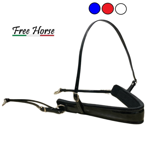 PETTORALE IN CUOIO E NEOPRENE FREE HORSE