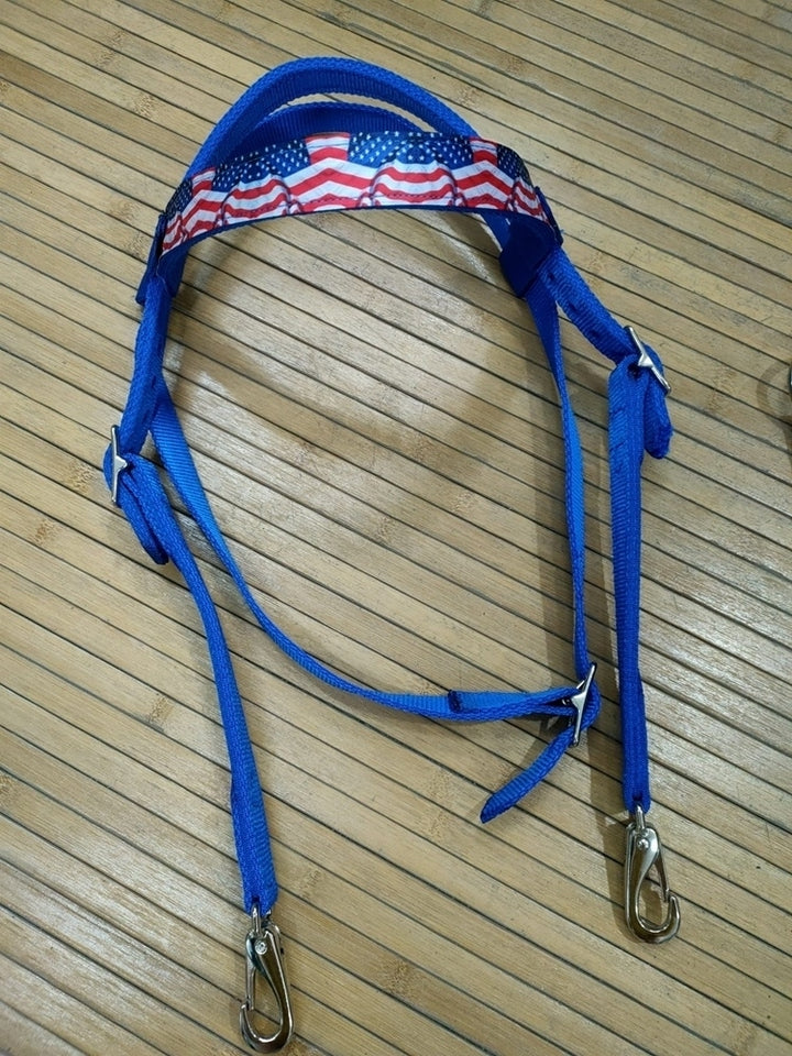 SET TESTIERA + PETTORALE NYLON USA SENZA REDINI