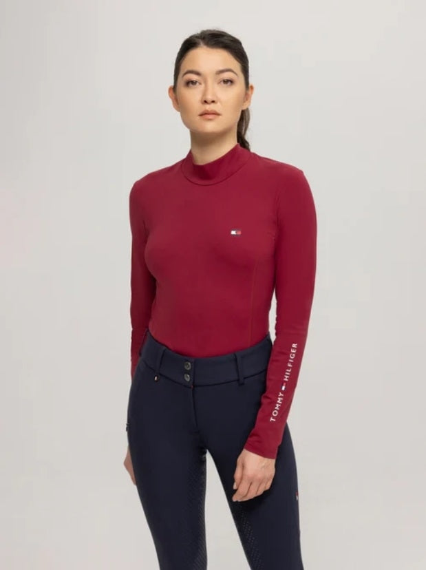 MAGLIA DONNA TERMICA BASELAYER ROUGE TOMMY HILFIGER TH08WLST432  (THW24)