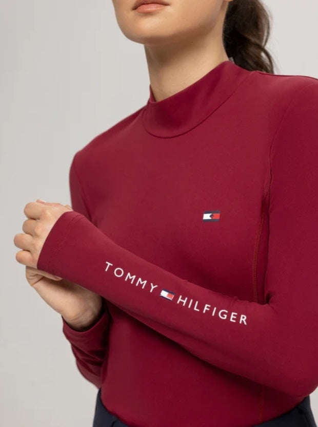 MAGLIA DONNA TERMICA BASELAYER ROUGE TOMMY HILFIGER TH08WLST432  (THW24)
