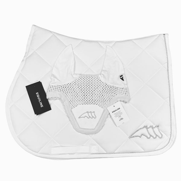 SOTTOSELLA E CUFFIA  GRETAG EQUILINE B11317 E11258 (EQW24) BIANCO
