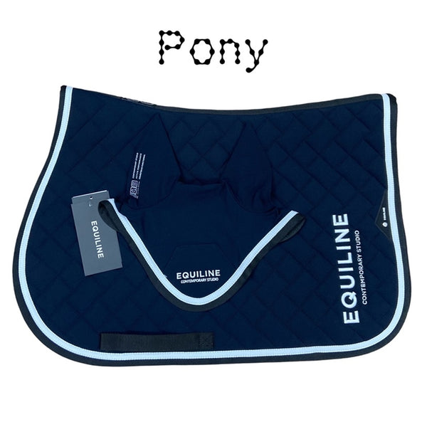 SOTTOSELLA E CUFFIA PONY CRELIZE EQUILINE B11316 E11257 (EQW24) BLU