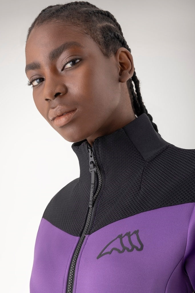 FELPA DONNA TECH FULLZIP CARTAC EQUILINE R09851