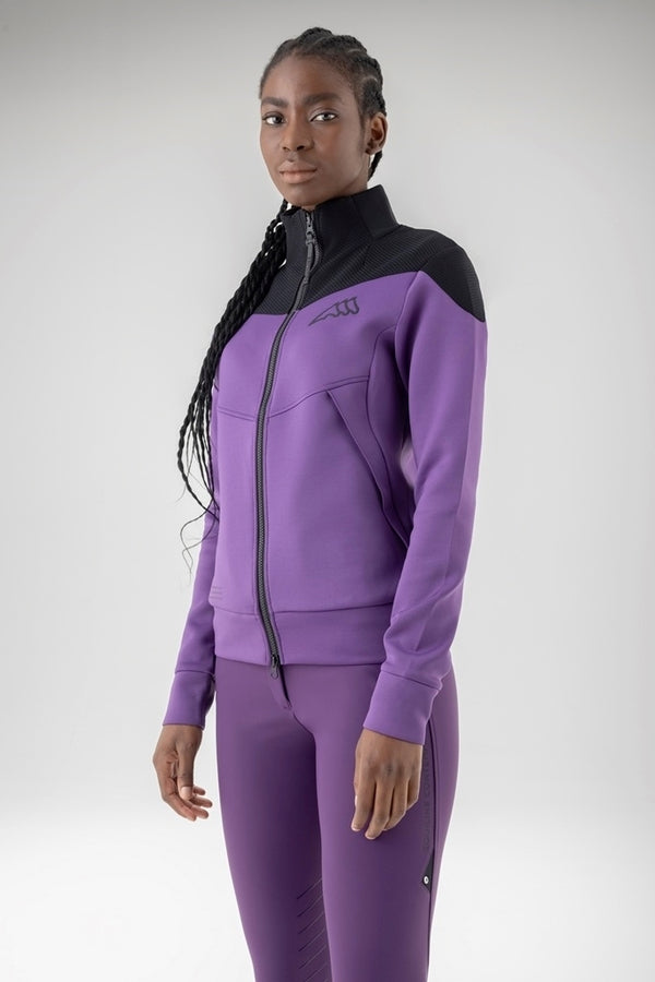 FELPA DONNA TECH FULLZIP CARTAC EQUILINE R09851
