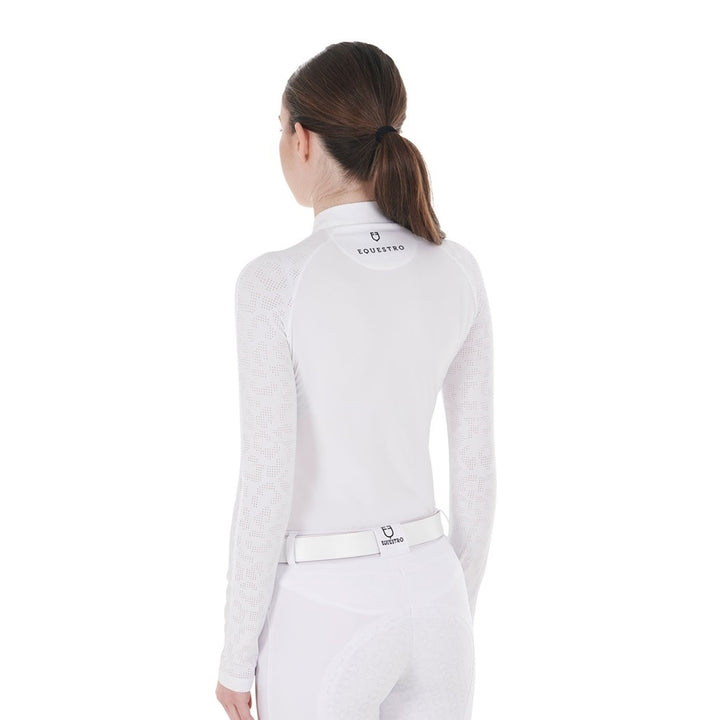 POLO COMPETIZIONE DONNA TULLE STRECTH ETW00189 EQUESTRO (EQUW24)