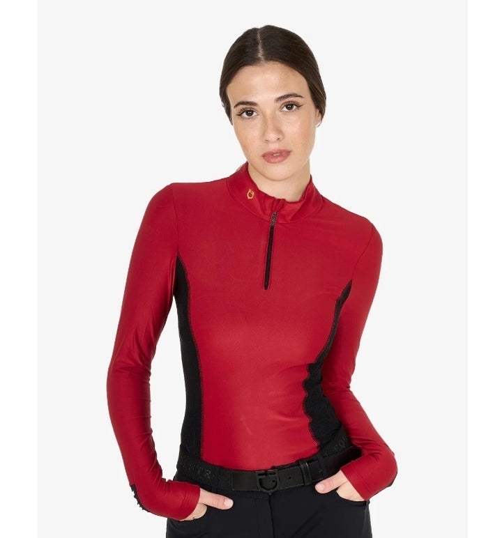 MAGLIA DONNA TERMICA TRAINING POLO ETW00064 EQUESTRO (EQUW24)