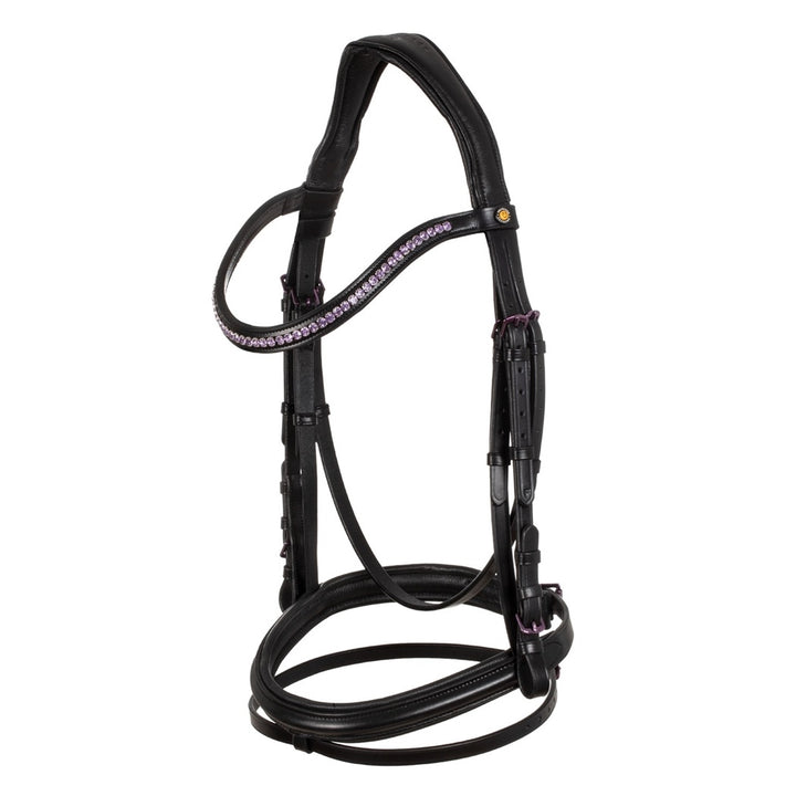 TESTIERA EQUESTRO ANATOMICA IN PELLE C/REDINI ETH01006 ETH01016