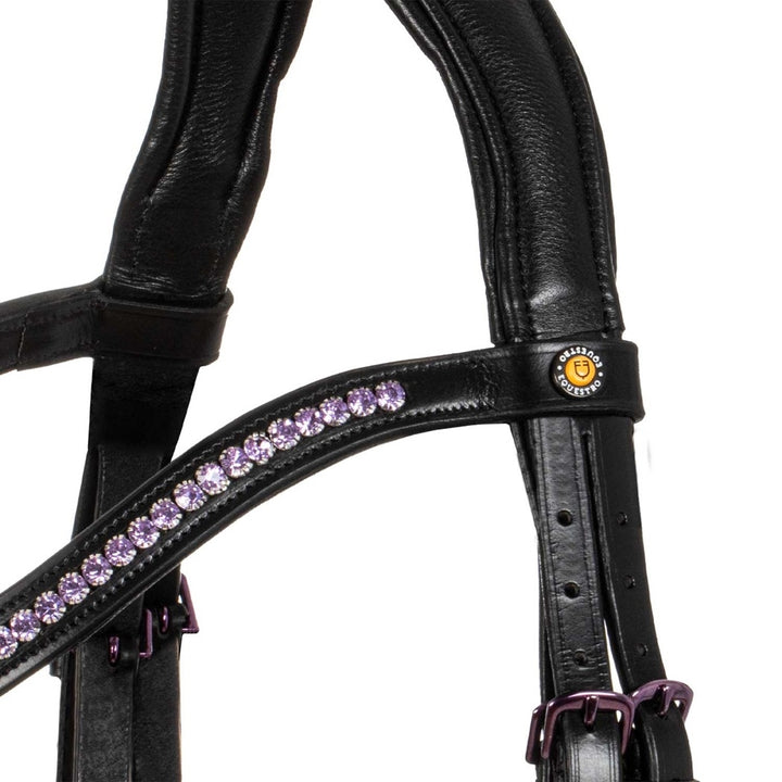 TESTIERA EQUESTRO ANATOMICA IN PELLE C/REDINI ETH01006 ETH01016