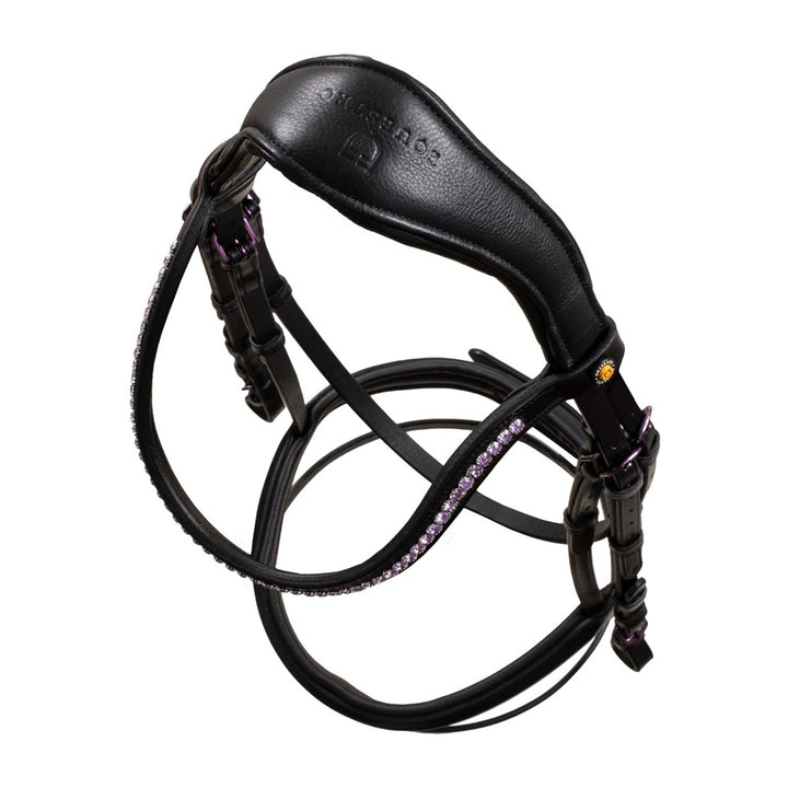 TESTIERA EQUESTRO ANATOMICA IN PELLE C/REDINI ETH01006 ETH01016