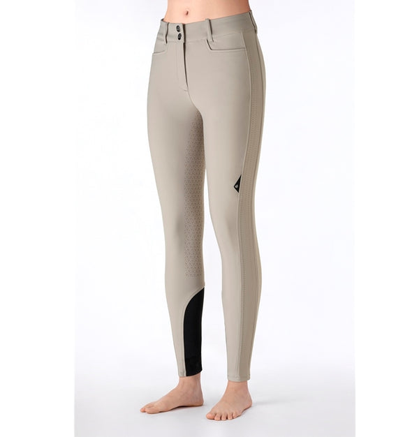 PANTALONE DONNA FULL GRIP VITA ALTA BEIGE ENDRAFH EQUILINE N09155 (ES155)