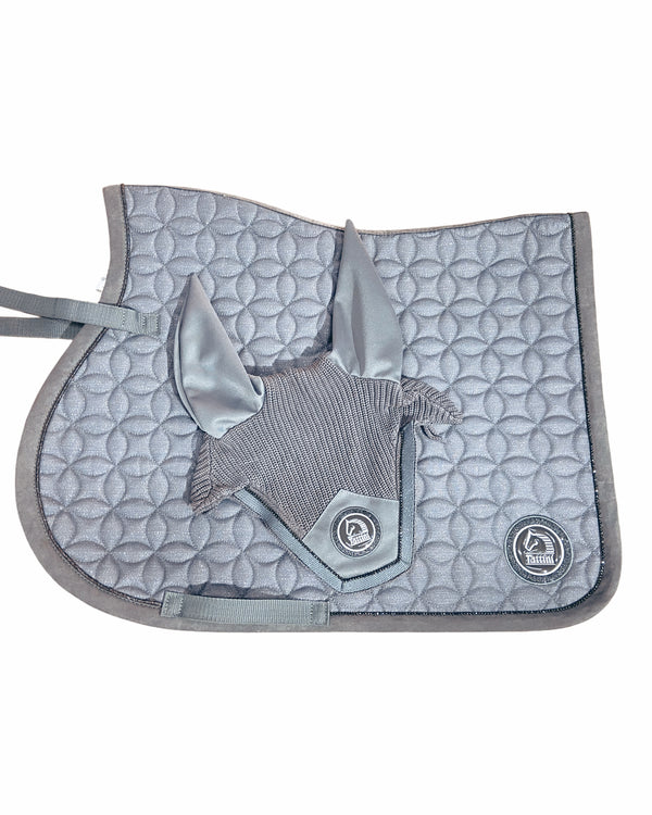 SOTTOSELLA E CUFFIA LUREX TATTINI GRIGIO