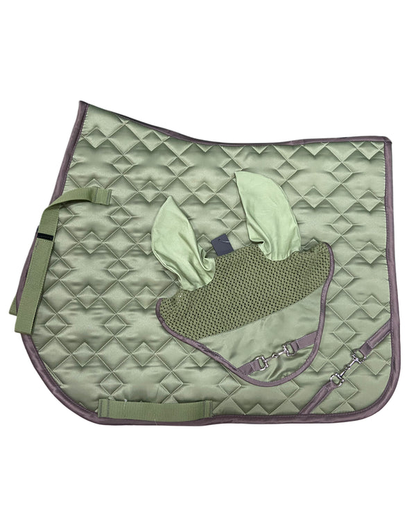SET SOTTOSELLA E CUFFIA GOLDEN BIT HKM VERDE