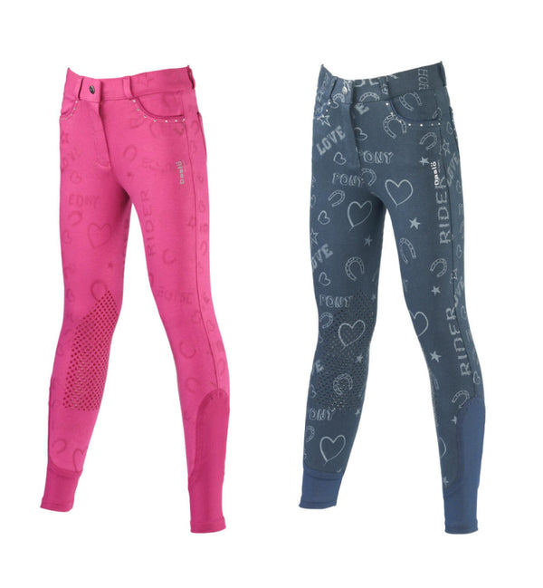 PANTALONI DASLO BAMBINA STAMPA E STRASS 0213099