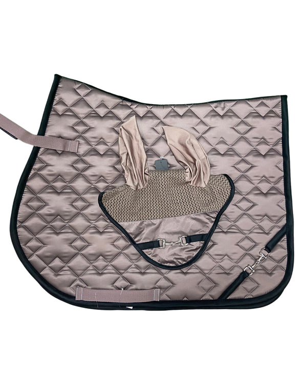 SET SOTTOSELLA E CUFFIA GOLDEN BIT HKM TORTORA