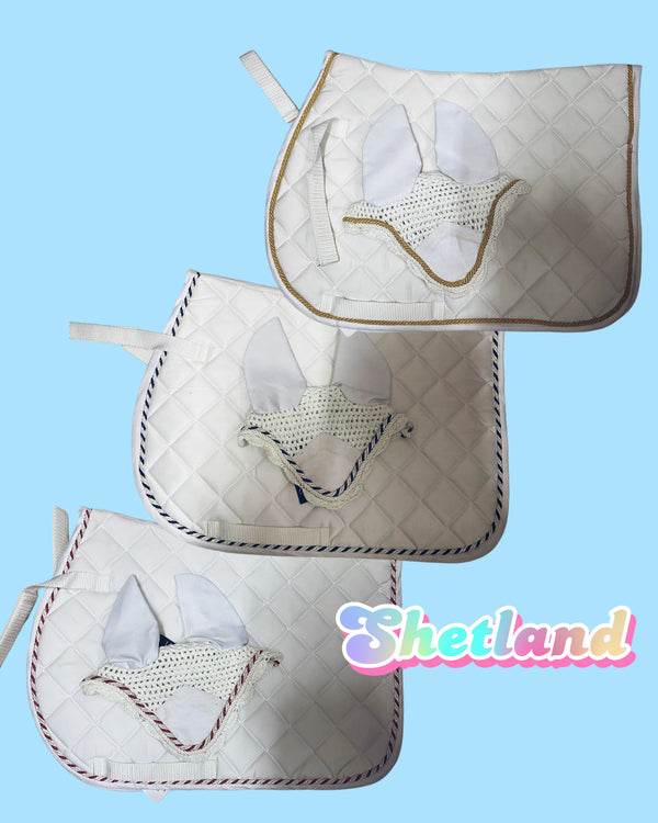 SET SOTTOSELLA E CUFFIA INGLESE SHETLAND