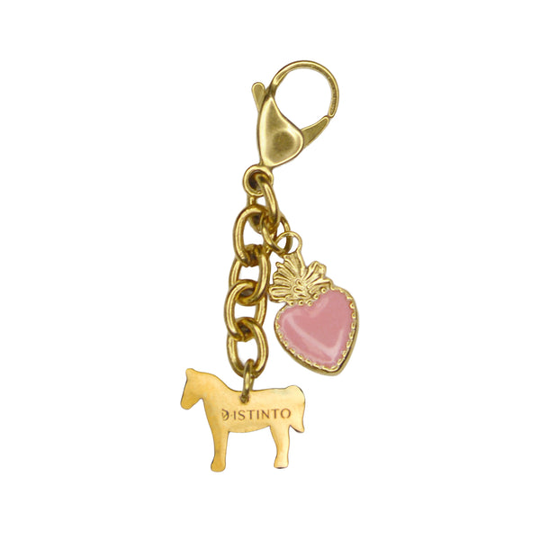 CHARM CUORE SACRO E CAVALLO PER TESTIERA/CAVEZZA