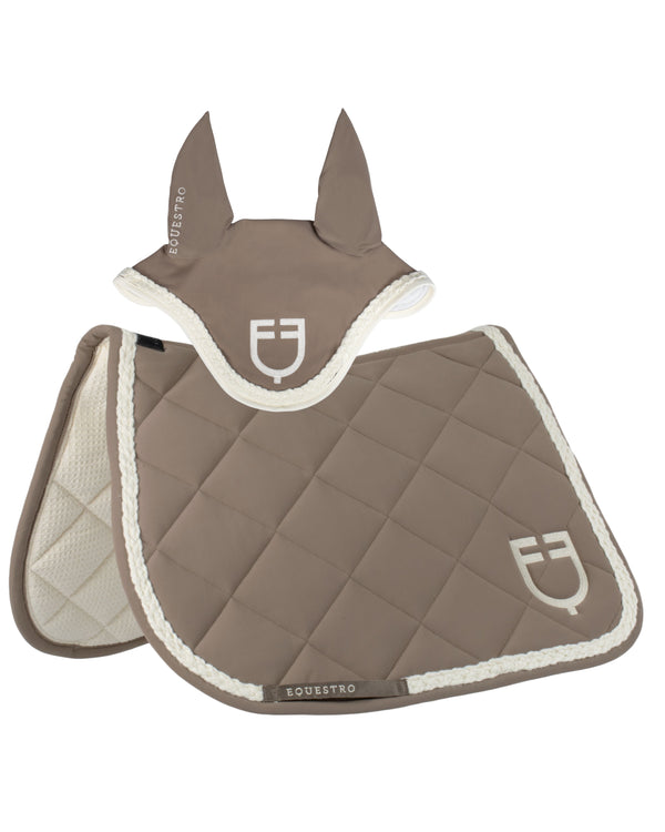 SET SOTTOSELLA E CUFFIA SALTO CON CORDONCINO INTRECCIATO EQUESTRO ETH09070 EQUW25