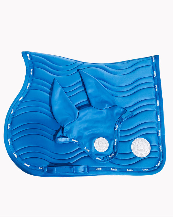 SET SOTTOSELLA E CUFFIA TATTINI MOMA AZZURRO